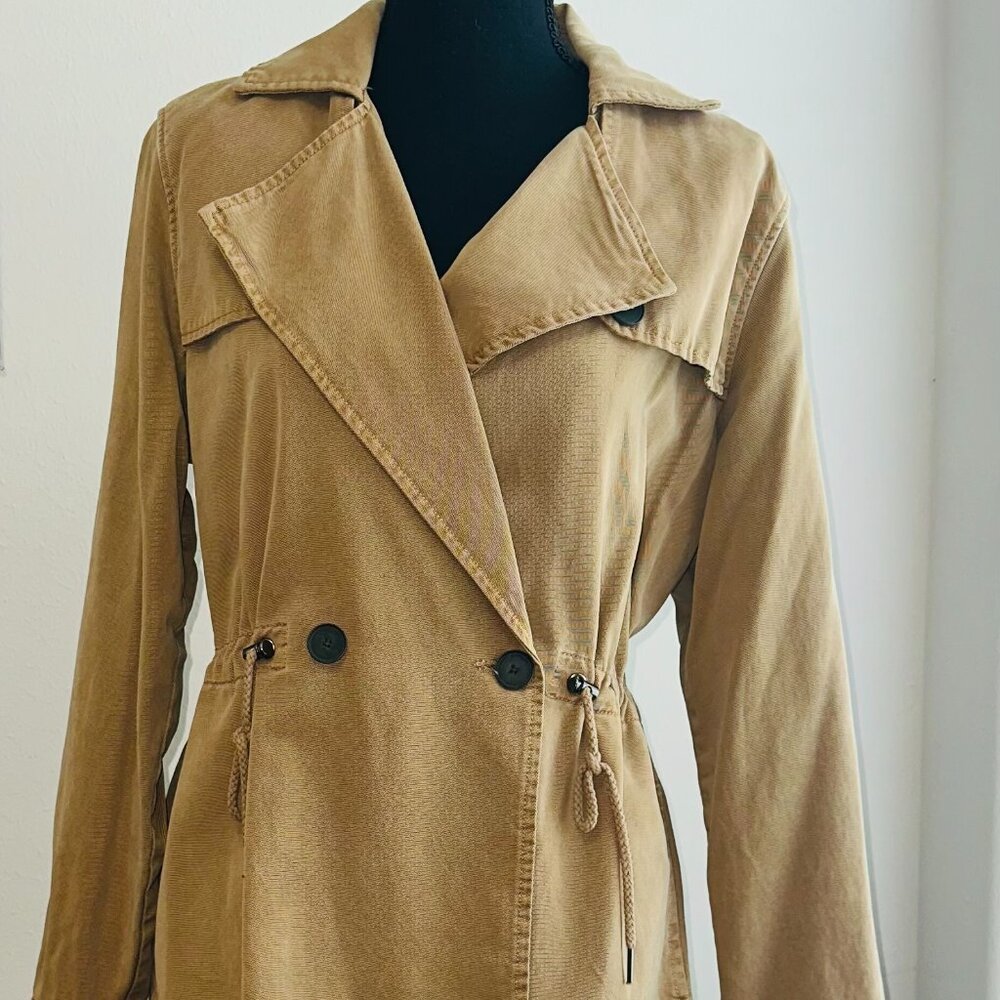 Lucky Brand Double-breasted Tan Jacket